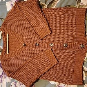 Cable Knit button down cardigan